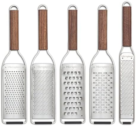 Microplane Master Series Wood Handle Stainless Steel Zester Grater