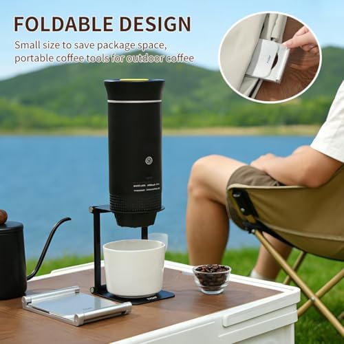 Pour Over Coffee Maker Stand,Foldable Portable Electric Espresso