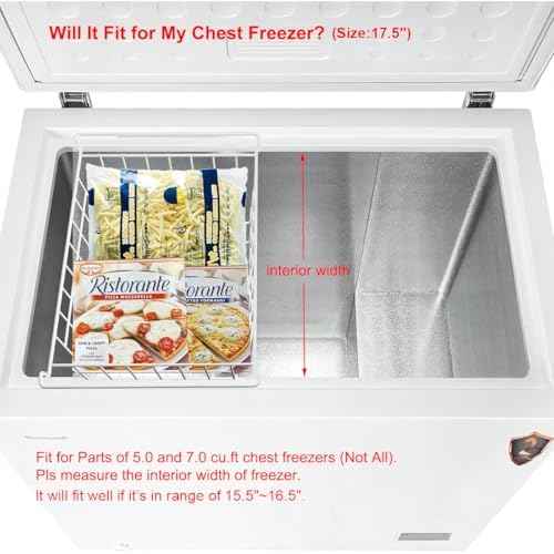 Orgneas 17.5" Chest Freezer Organizer Bins
