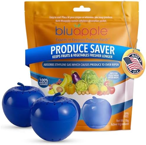 Bluapple Produce Saver for Refrigerator, 2-Pack