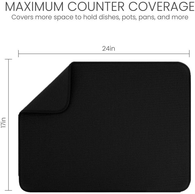 Bellemain XL Dish Mat Microfiber Dish Drying Mat, Super absorbent - Image 7