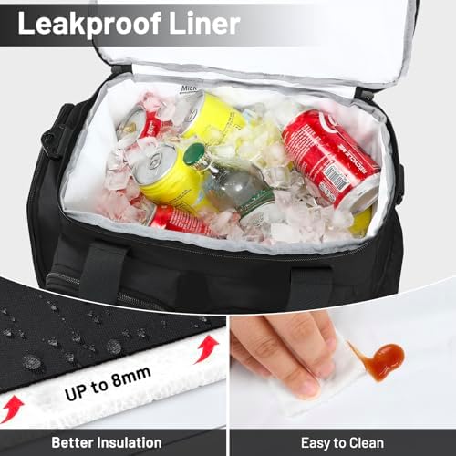 MIER 20-Can Insulated Lunchbox for Men Heavy-Duty Lunch Bag Cooler
