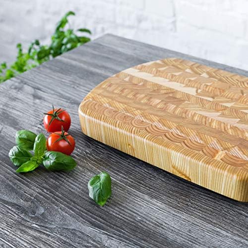 Larch Wood Canada Curve Cutting Board, 15 inches x 9-1/2 inches x