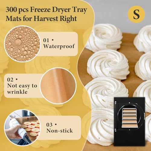 300 PCS Harvest Right Freeze Dryer Tray Mats