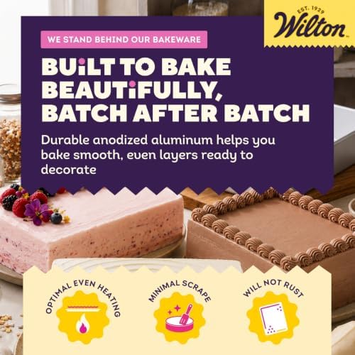 Wilton Aluminum Square Cake Pan, Made Without PFAS, 12 x 12 in.
