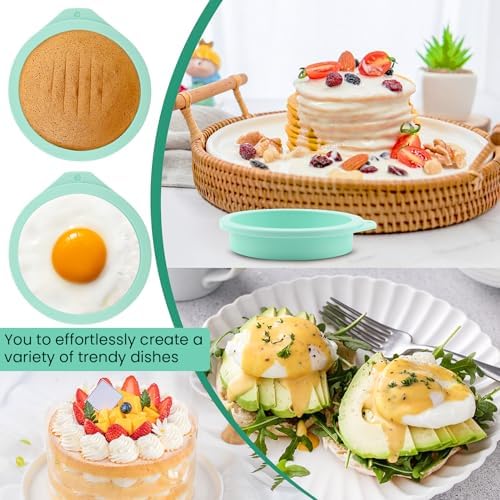 4Pcs Air Fryer Egg Mold, Silicone Egg Bites Molds for Baking Muffin