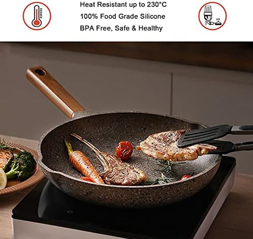 4 Pack Silicone Kitchen Tongs, 9" and 12"