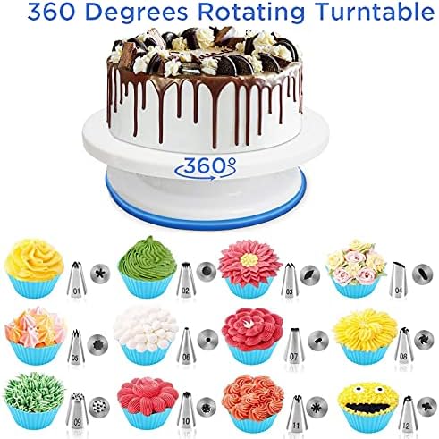 Springform Cheesecake Pan Set & Cake Turntable & Decorating Kit