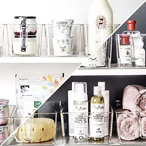 BINO Clear Storage Organizer with Handles, Large