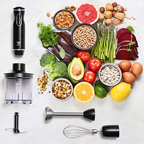 Moss & Stone Electric Hand Blender Set, 300W Immersion Hand Blender