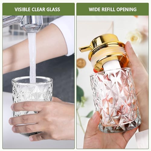 Glass Foaming Soap Dispenser Refillable Foaming Hand Soap Dispenser