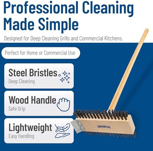 SPARTA 30-Inch Stainless Steel Grill Brush