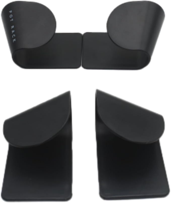 4 Pairs Pot and Pan Lid Holder Self Adhesive Wall Mount Storage Organizer Pot - Image 3