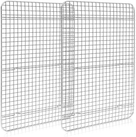 Homikit 16.5"x11.5" Stainless Steel Large Cooling Racks Fit Half Sheet