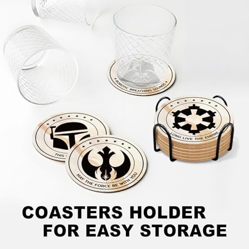 6 PCS Wars Cork Coasters for Drinks, Cork Coasters for Drinks with