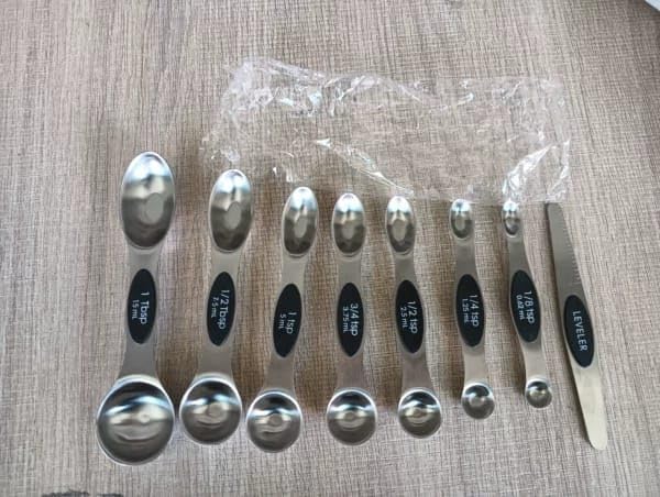 Magnetic Measuring Spoons Set, 9-Piece Stainless Steel Measuring Spoon