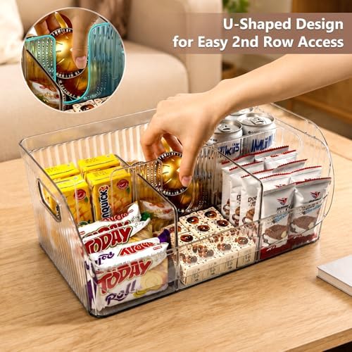 3 Pack Adjustable Divider Storage Bins