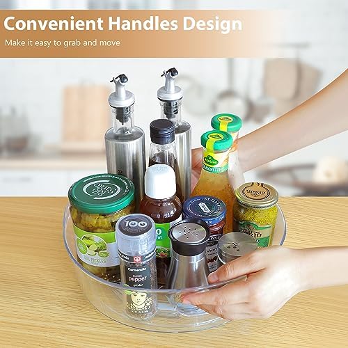Guzon 3 Pack Lazy Susan Turntable, 11.5" Rotating Organizer with