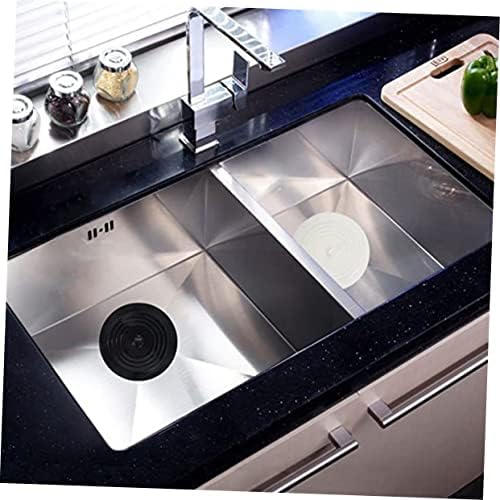 4 Pcs Silicone Bathtub Drain Covers for Kitchen Sink Bathroom Black