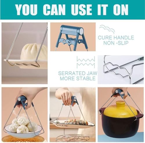 3 Pack Kitchen Tongs Bowl Dish Avoid Scalding Kitchenware Set