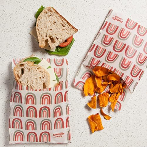 Ecologie Reusable Beeswax Sandwich Bags, Set of 2