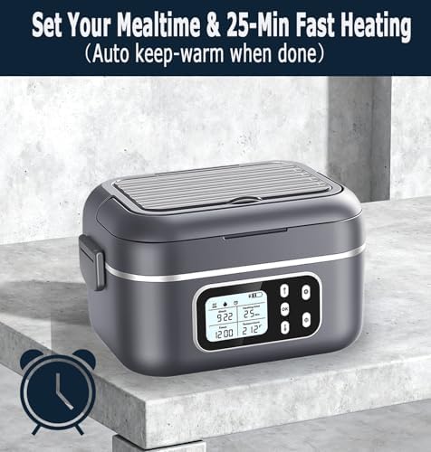 Cordless Electric Heated Lunch Box, 27000mAh, 6.3 Cups
