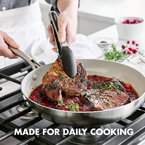 GreenPan 5 Piece Silicone Cooking Utensil Set, Black