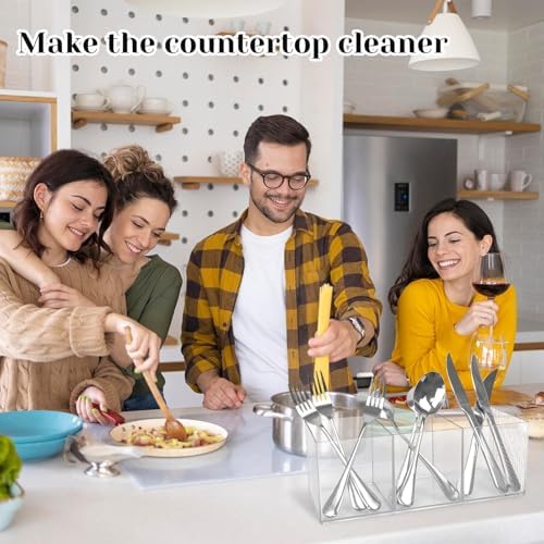 Rainmae Large Plastic Cutlery Storage Organizer