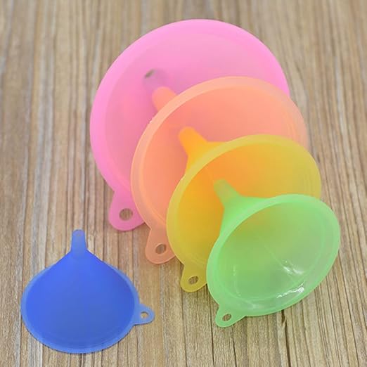 Plastic Funnel Set of 5, All Purpose Cooking Funnels Small to Large Funnel - Image 6