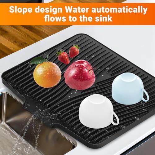 Silicone Dish Drying Mat for Kitchen counter