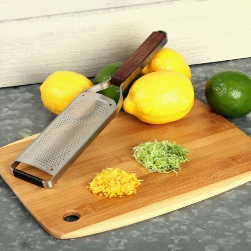 Microplane Master Series Wood Handle Stainless Steel Frame Fine Blade