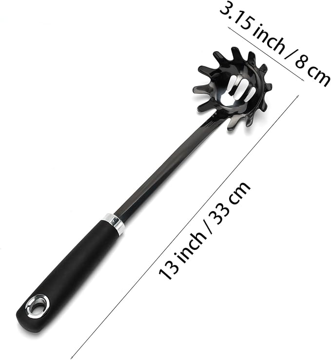 Stainless Steel Spaghetti Spoon, 13 Inch Pasta Server - Image 3