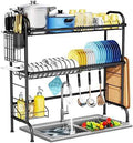 HOWDIA 3-Tier Stainless Steel Dish Drying Rack