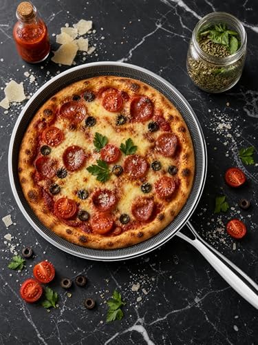 12inch Ceramic Coating Griddle Pan, Nonstick Crepe Pan