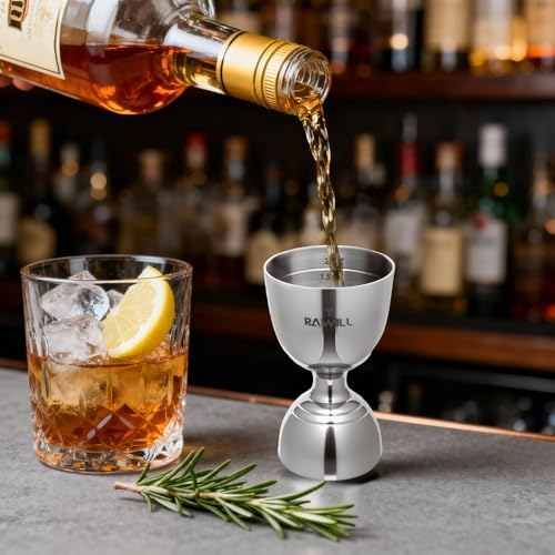 Jigger For Bartending, 2 PCS Double Shot Measuring Cup Premium 304