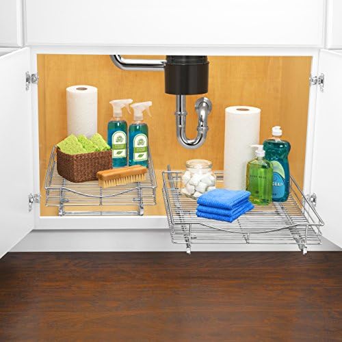 LYNK PROFESSIONAL® Pull Out Cabinet Organizer, Kitchen Slide Out