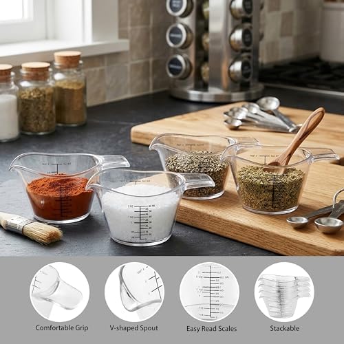 Small Plastic Liquid Measuring Cup for Kitchen and DIY with