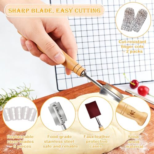 304 Stainless Steel Bread Lame and Flour Duster Set