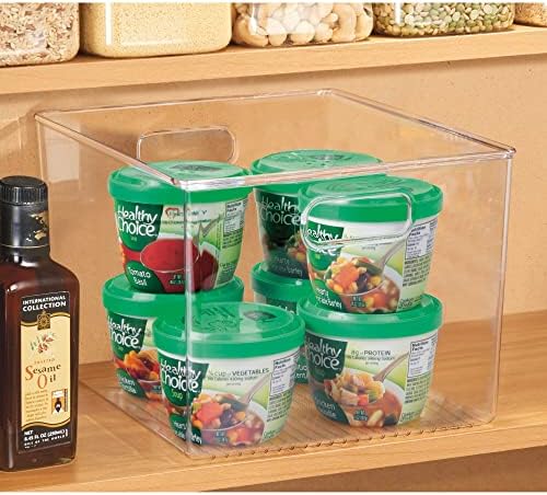 iDesign Clear Storage Bin, 12" x 10" x 8"