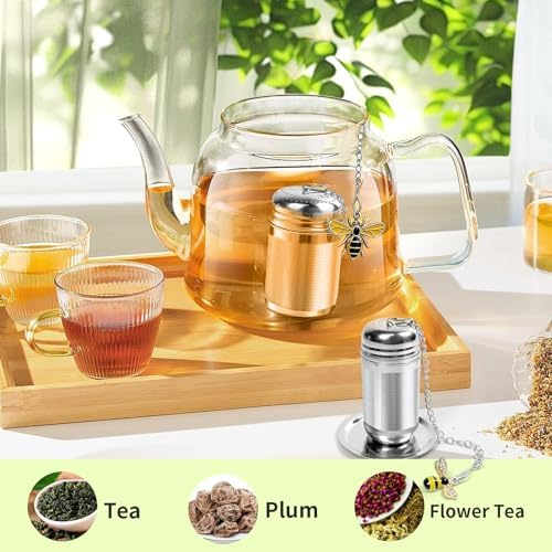 2 Pack Extra Fine Mesh Tea Infuser for Loose Leaf Tea Steeper