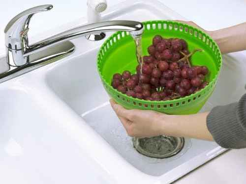 PrepWorks 4 Qt Collapsible Salad Spinner for Quick Salad Washing and Drying
