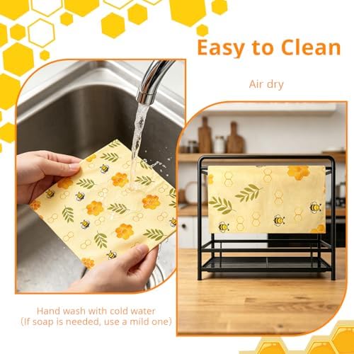 Reusable Beeswax Food Wrap Roll, 13x39 Inches