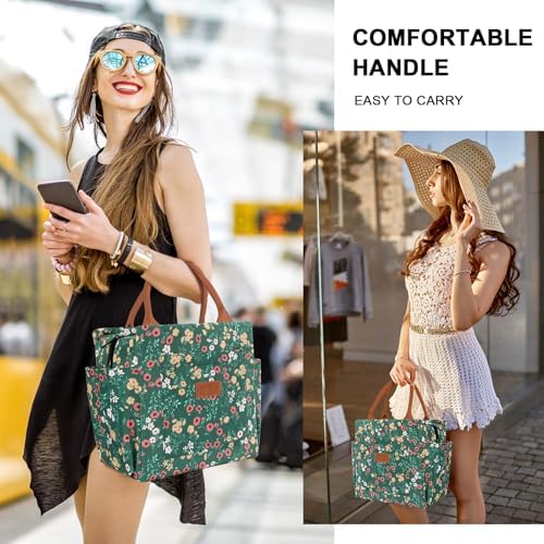 Joymee Lunch Bag Women Insulated With Bottle Holder -Corduroy