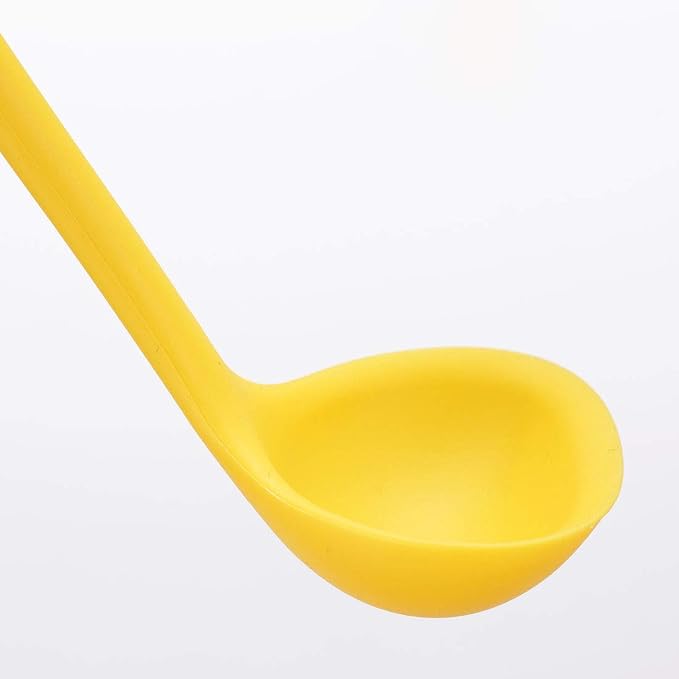uxcell Silicone Soup Ladle Spoon 8.5 Inch Heat Resistant to 450°F One Piece - Image 6