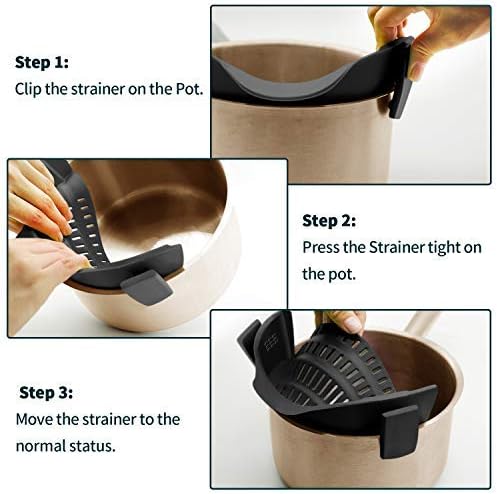 AUOON Clip On Strainer Silicone - Image 6