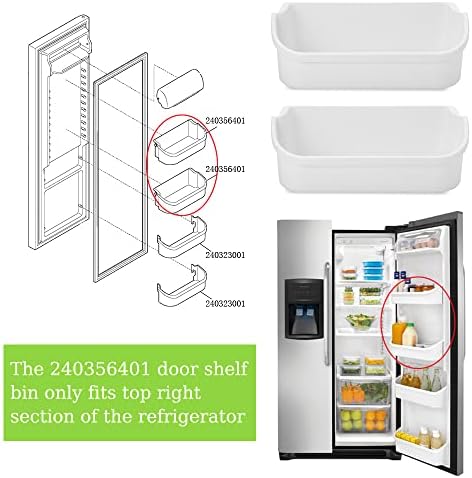 UPGRADE 240356401 Refrigerator Door Shelf Bin Replacement, Compatible