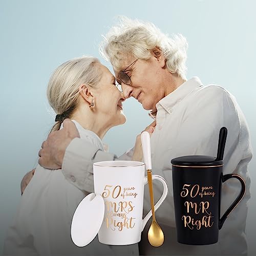 YHRJWN - 50th Wedding Gifts, 50 Years of Being Mr & Mrs Always Right