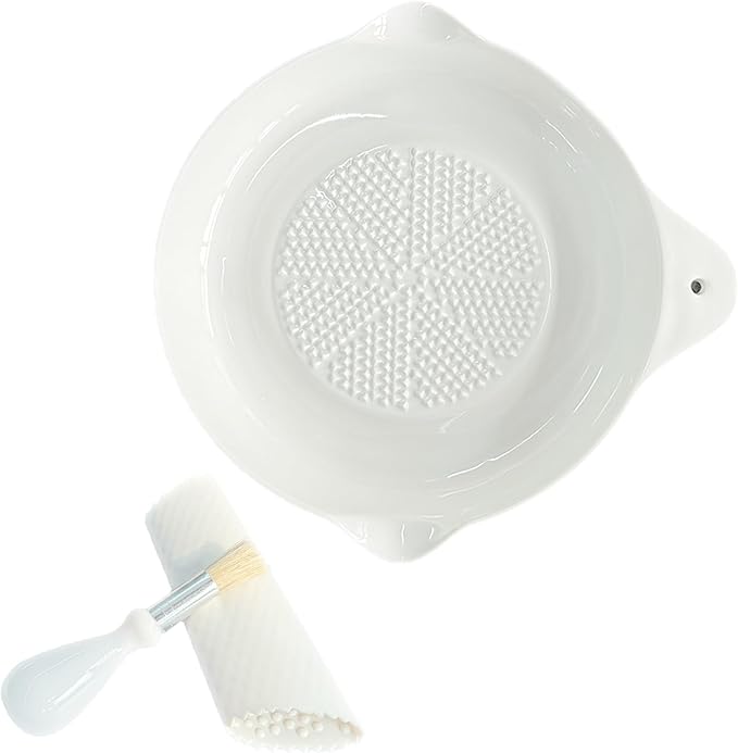 Ceramic Grater Plate for Ginger, Vegetables and Fruits in Kitchen by Unknown