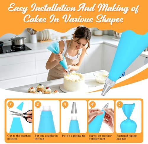 Macaron Silicone Baking Mat Kit, 17 Pieces