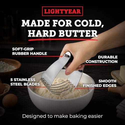 Lightyear Dough Blender & Pastry Cutter - Stainless Steel Dough Cutter